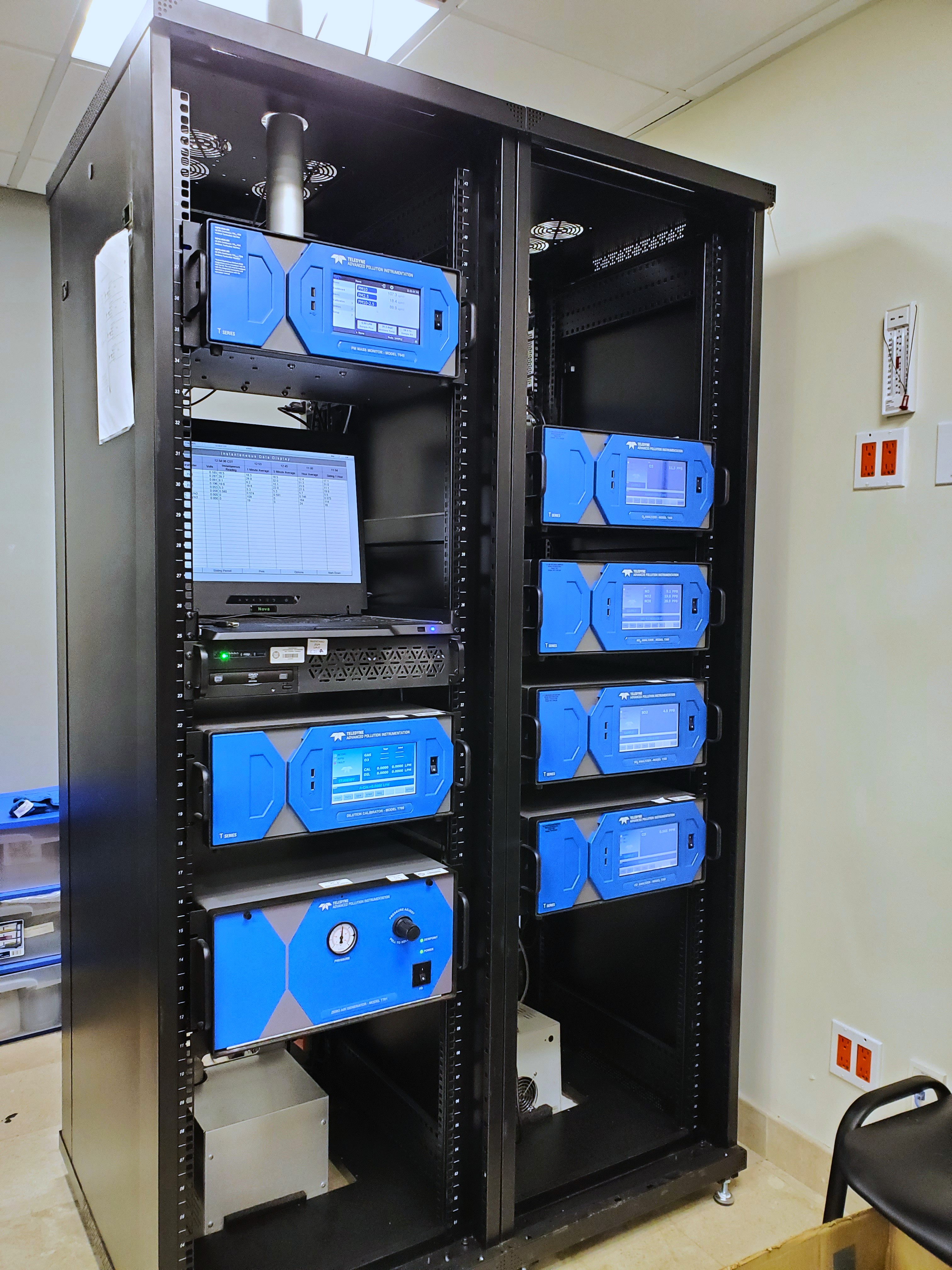 Estación de referencia para monitoreo de contaminantes atmosféricos